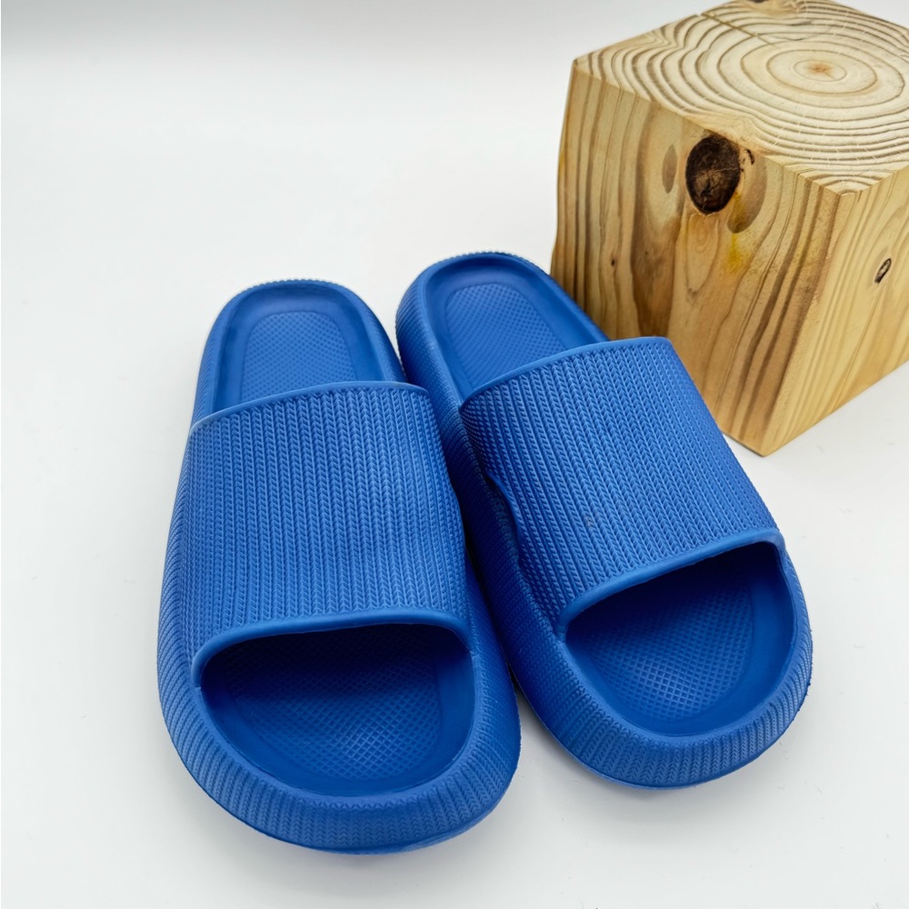 Blue Kids Slide Sandals